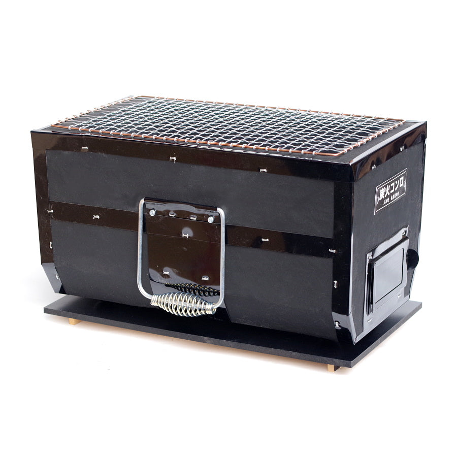 長角コンロ 炭火焼き鳥七輪【黒】 – 【炭・燃料の専門通販】+炭STYLE