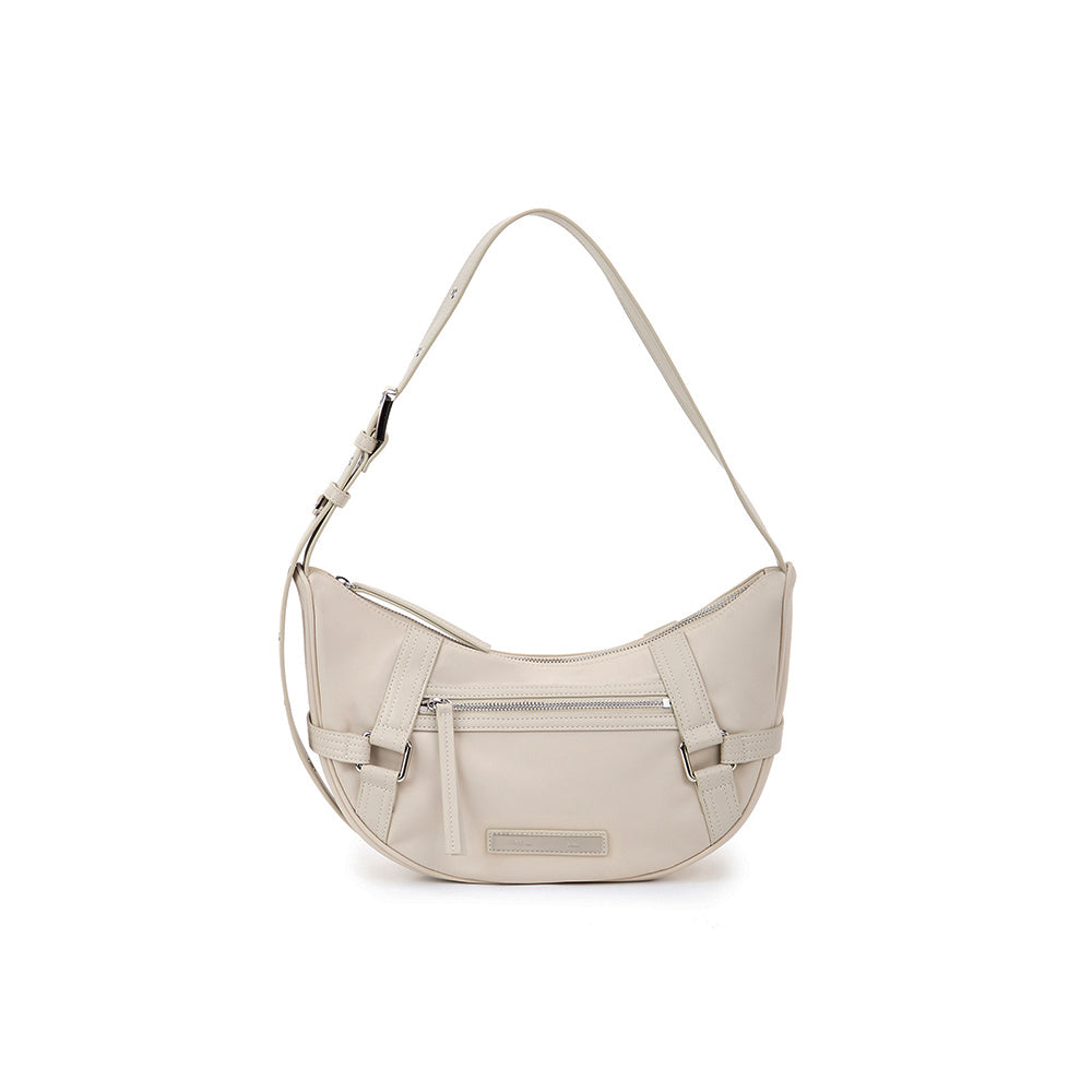 FABRIC ARC HOBO BAG IN LIGHT GREY – Matin Kim