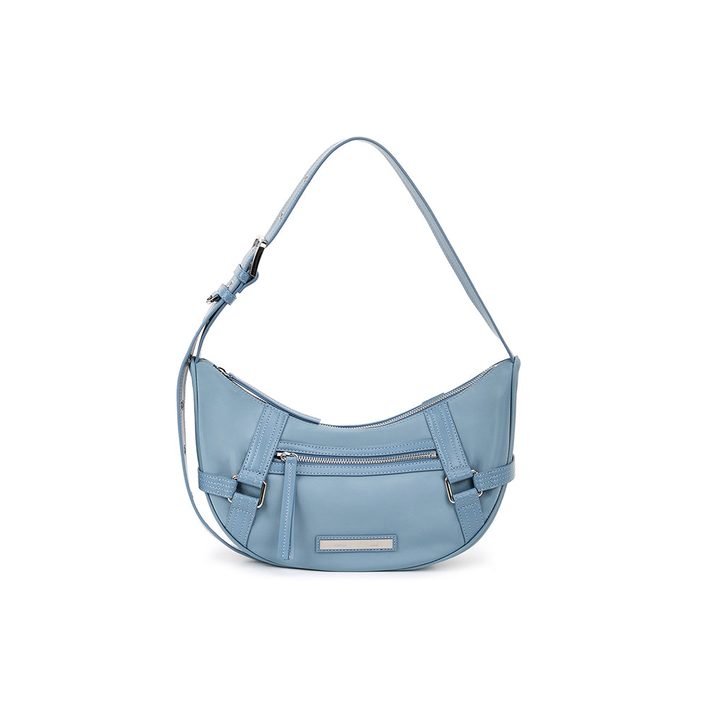 FABRIC ARC HOBO BAG IN SMOKE BLUE – Matin Kim