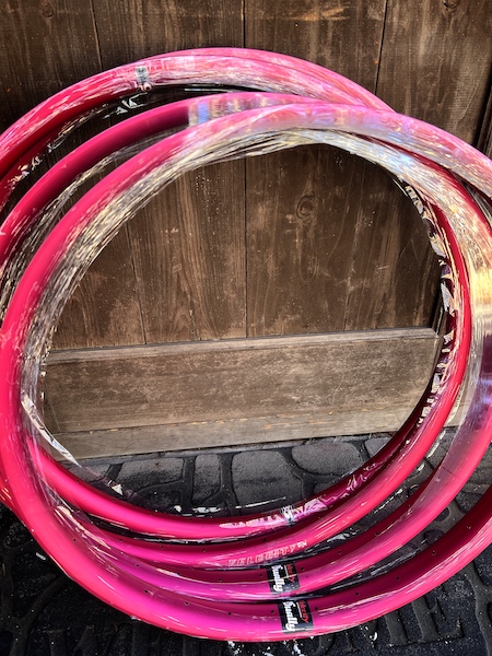 受け渡し Henshinバイク 赤 ピンク 2台セット へんしんバイクS 赤