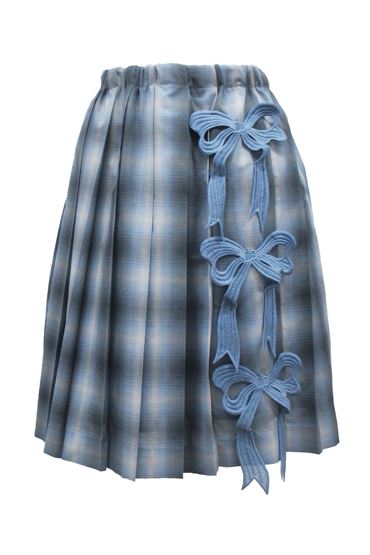 Embroidery Pleats Skirt / Blue｜MIKIOSAKABE&JennyFax公式ストア