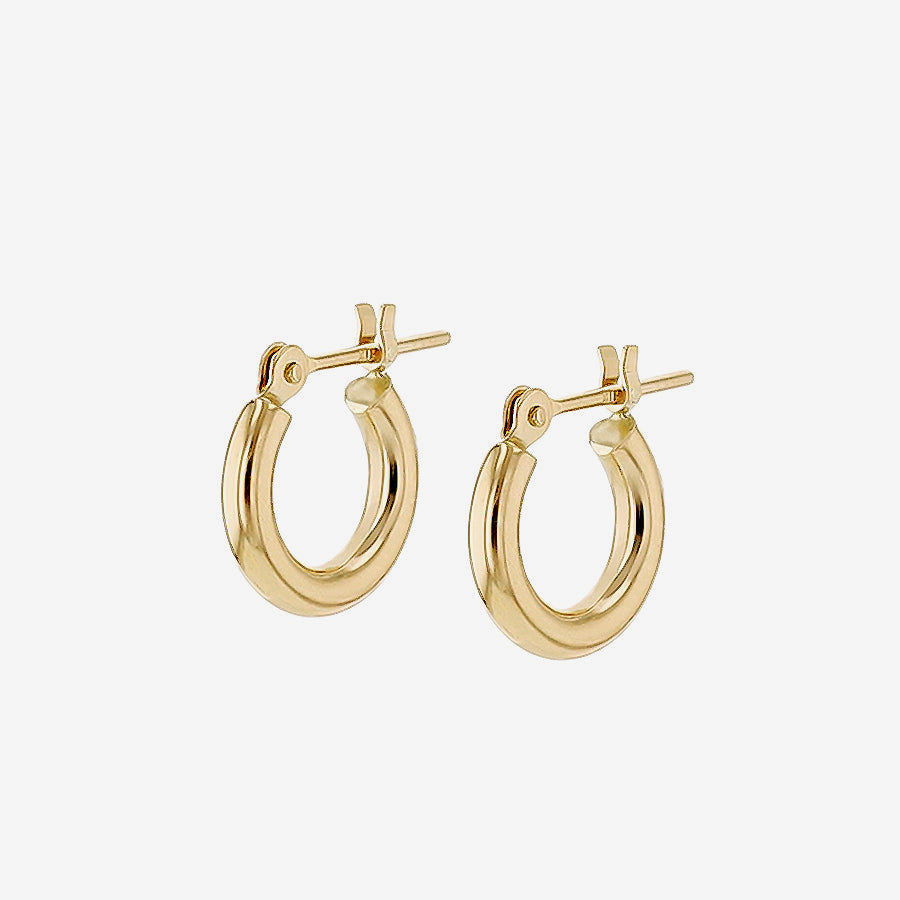 K18 イエローゴールド フープ ピアス（10mm） – Milluflora | ミル