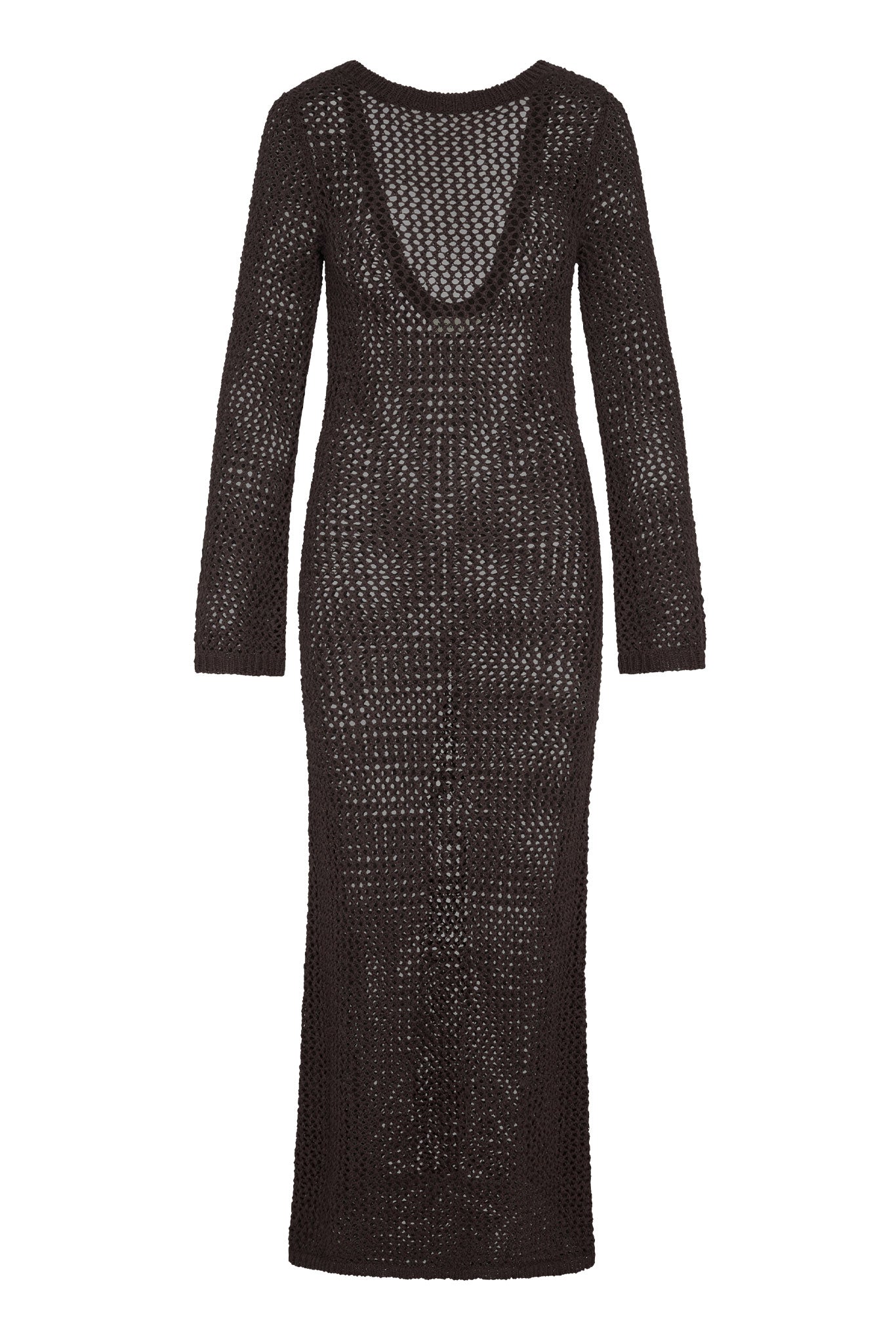 Cozumel Dress - Espresso Petit Crochet – Monday Swimwear