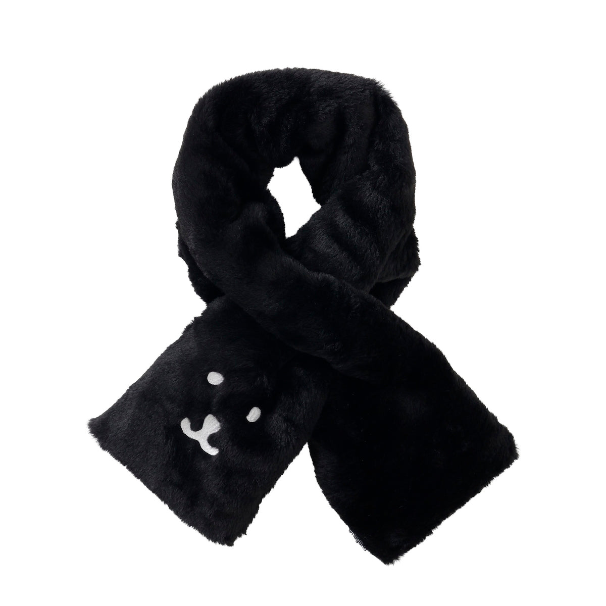 ナガノキャラクターズ ファーマフラー くまフェイス ブラック | ナガノ