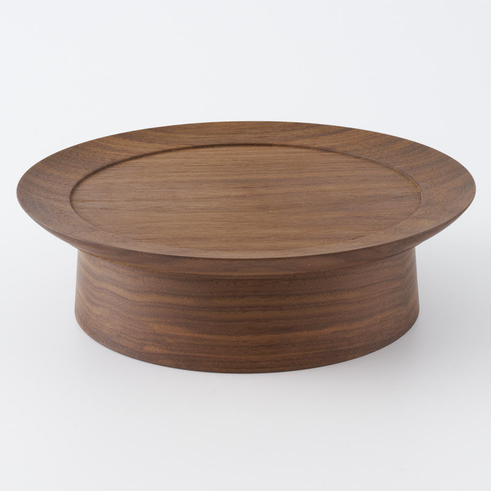 作家 神野達也 台皿16cm ウォルナット ¥8,800 大人の焼き物