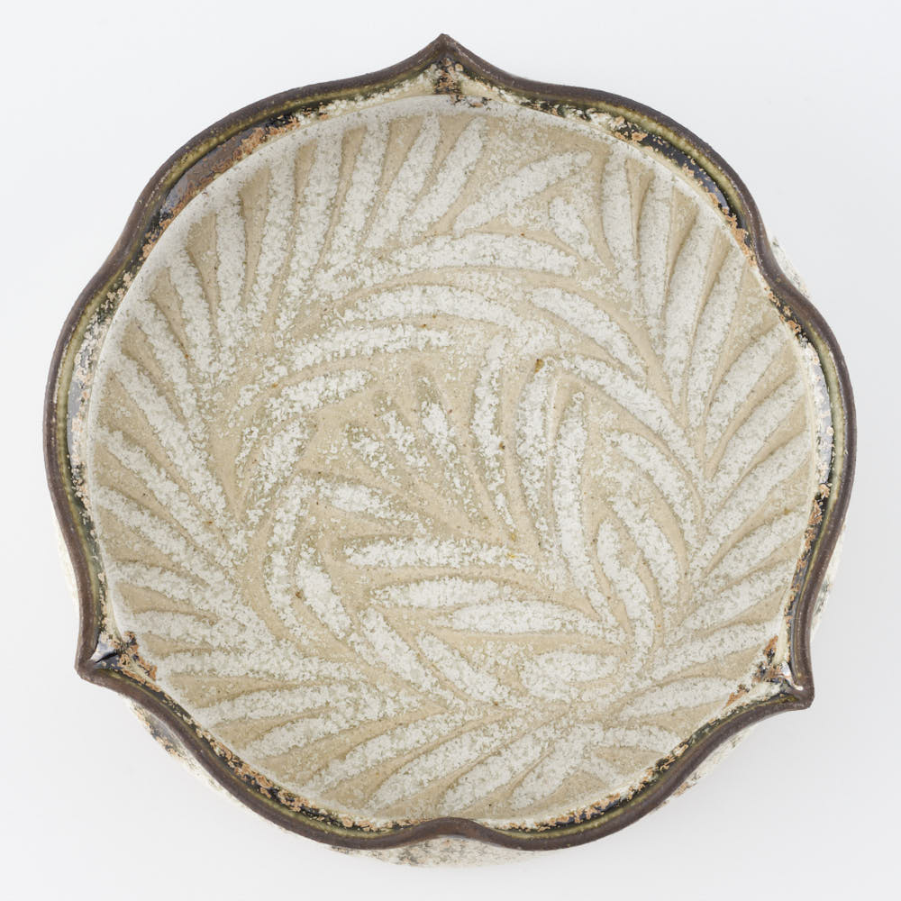 作家 藤原純 ドラ皿7寸 白 ¥7,700 大人の焼き物