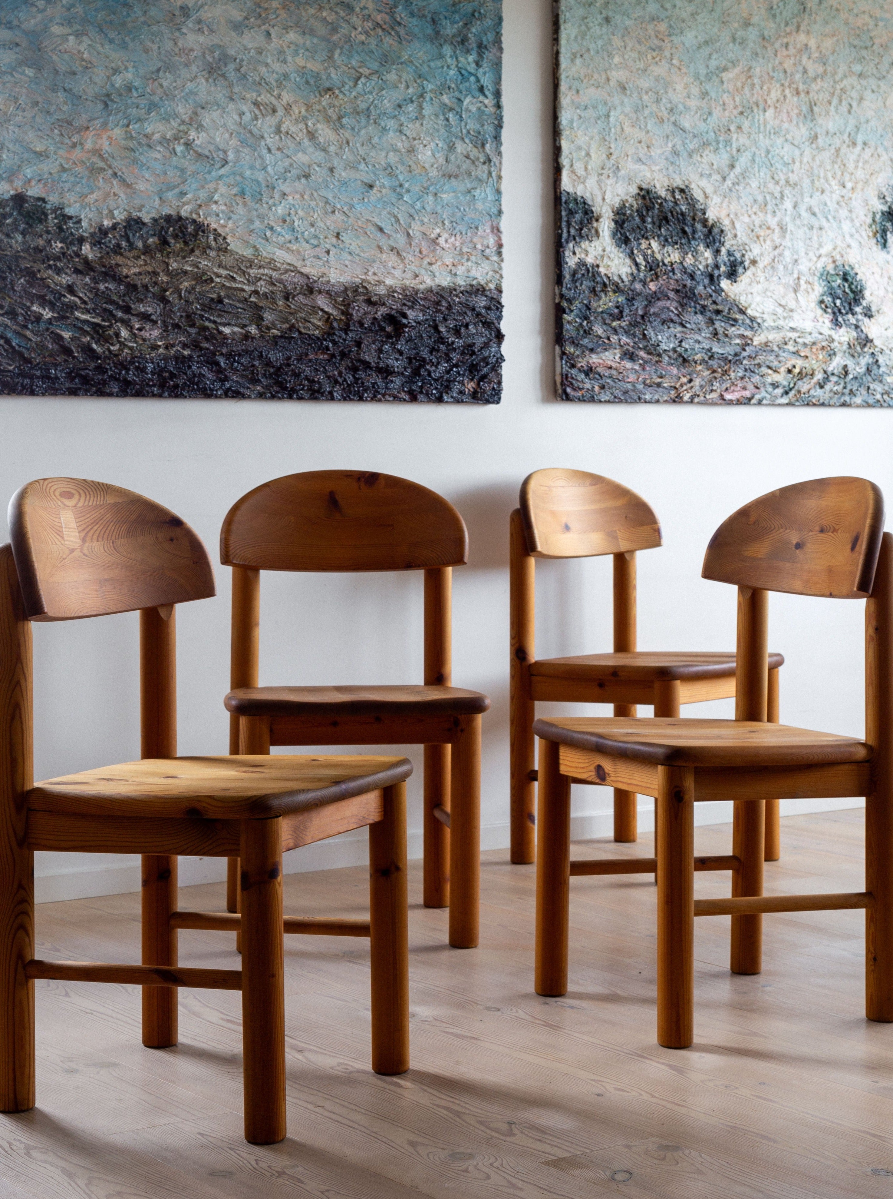 4 Pine Chair Rainer Daumiller Denmark 1970s | The Oblist