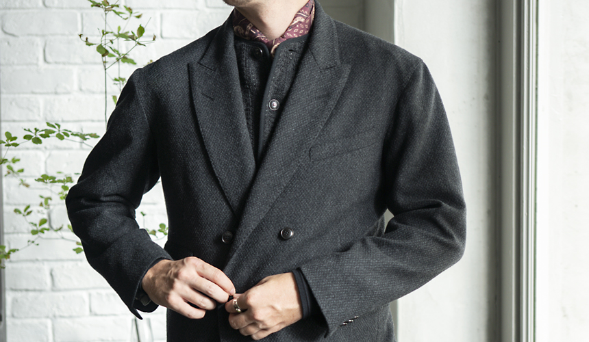 DOUBLE-BREASTED SWING JACKET, TROUSER | OLD JOE BRAND