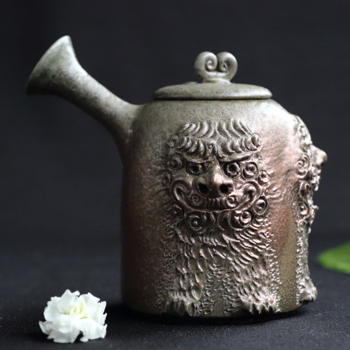 常滑市指定無形文化財小西洋平 魔神急須 常滑焼煎茶器 満270ml 穴窯焼成