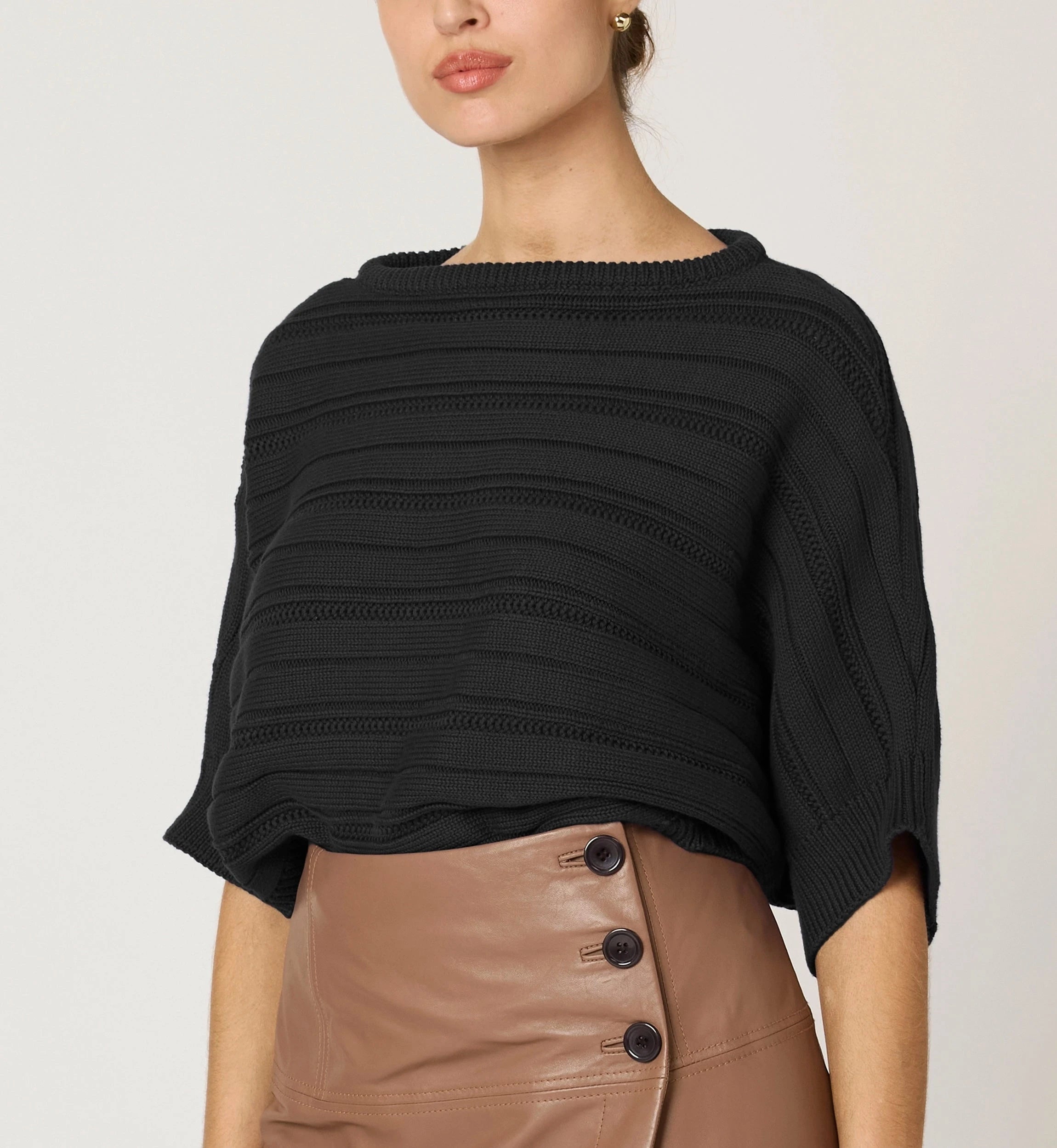 Caro Sweater | Black – Cleobella