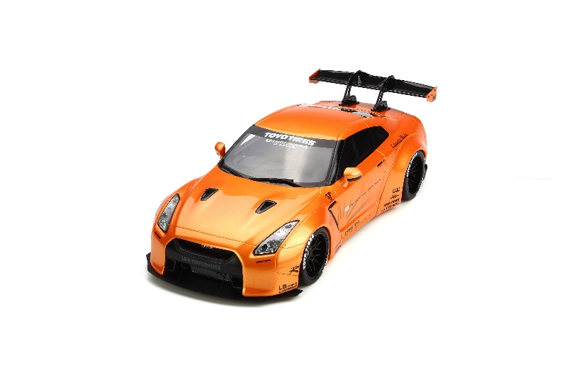 1/18 Liberty Walk Nissan GT-R ミニカー オレンジ 1/18 Liberty Walk