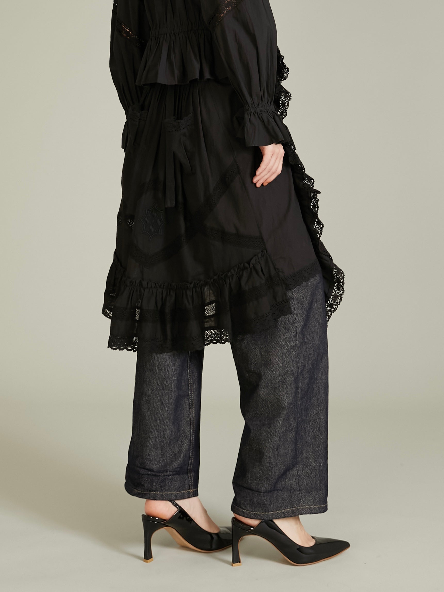 rebuild apron skirt｜BLACK