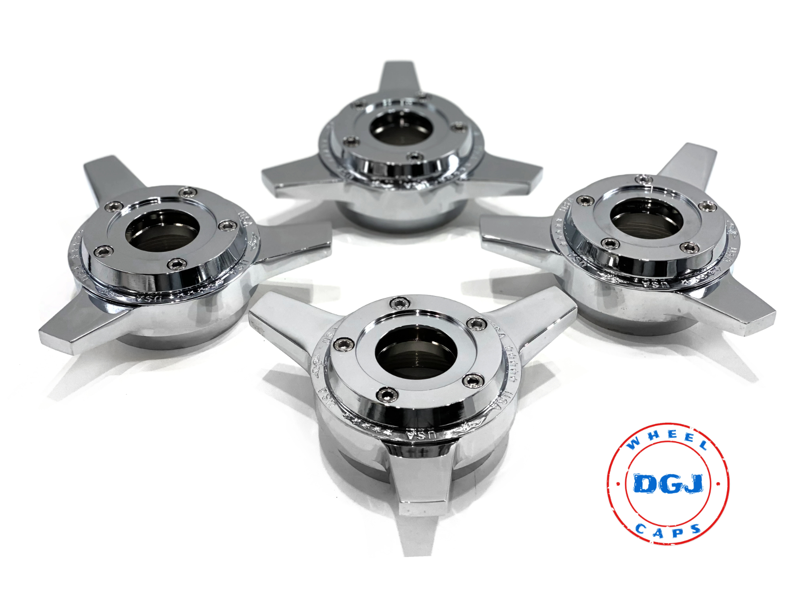 Zenith 3 Bar Locking Cut Chrome Lowrider Wire Wheel Knock-Off