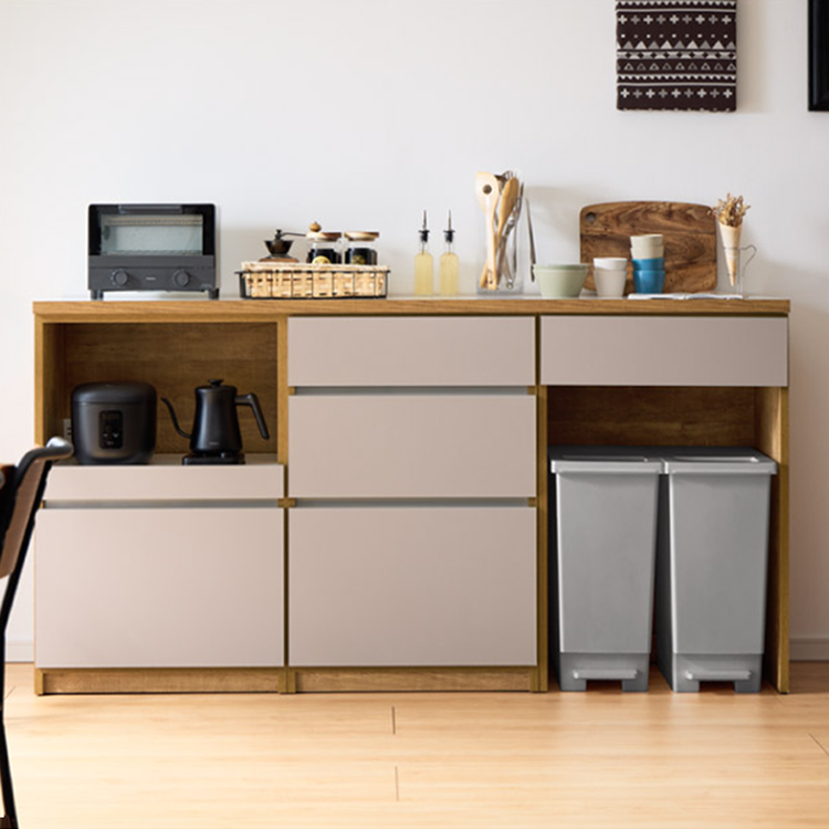 キッチンカウンター 180 幅180 高さ93 オープンスライド