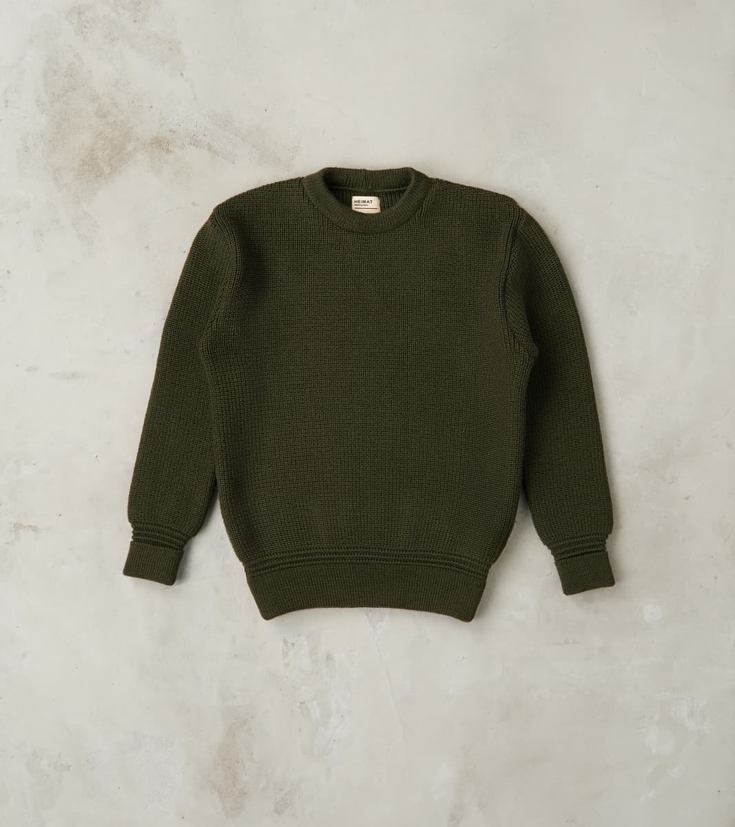 Heimat Textil Rundhals Crewneck Sweater - Military Green