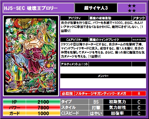 HJ5-SEC 破壊王ブロリー