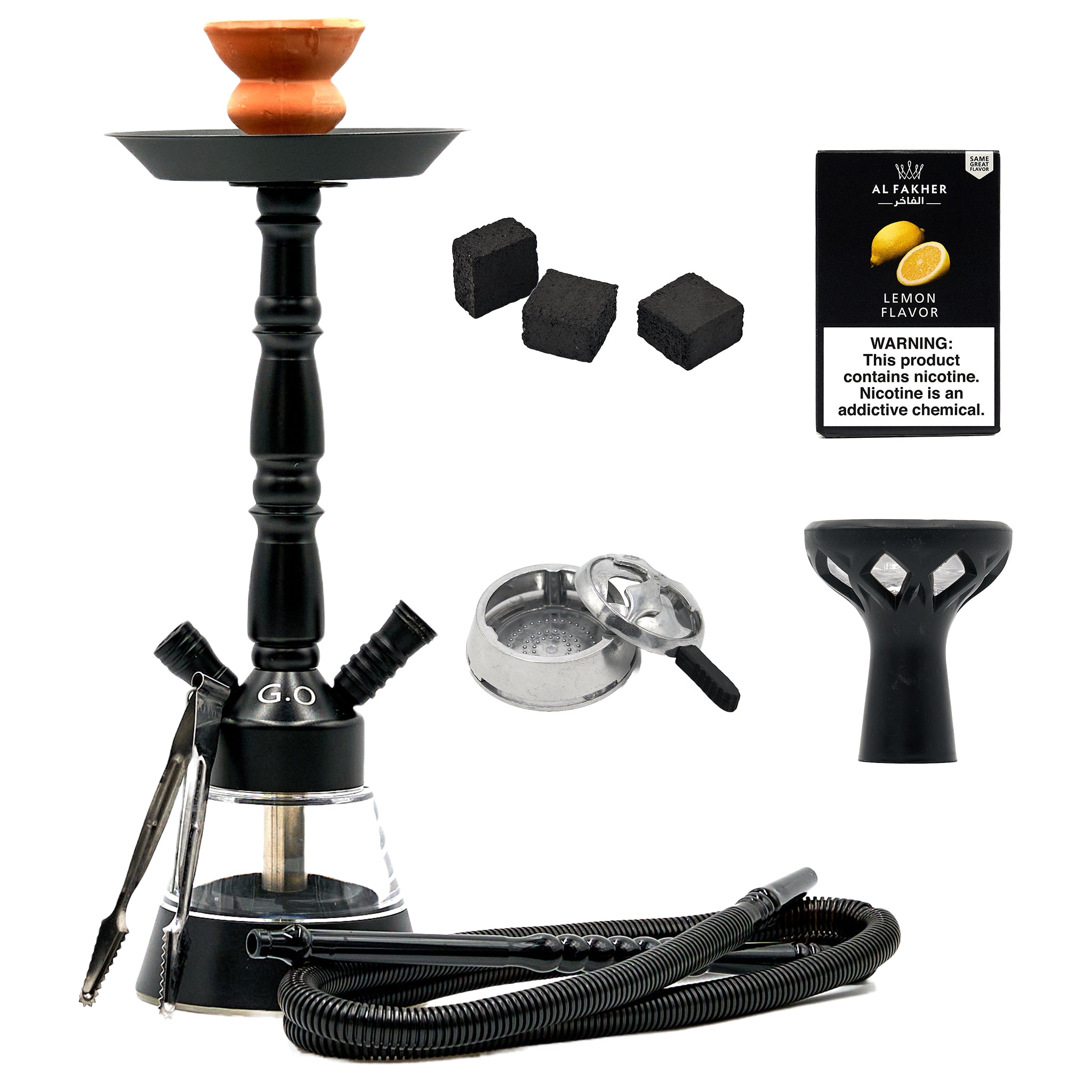 シーシャ・スターターセット / パイプ・ボウル・ロータス・炭