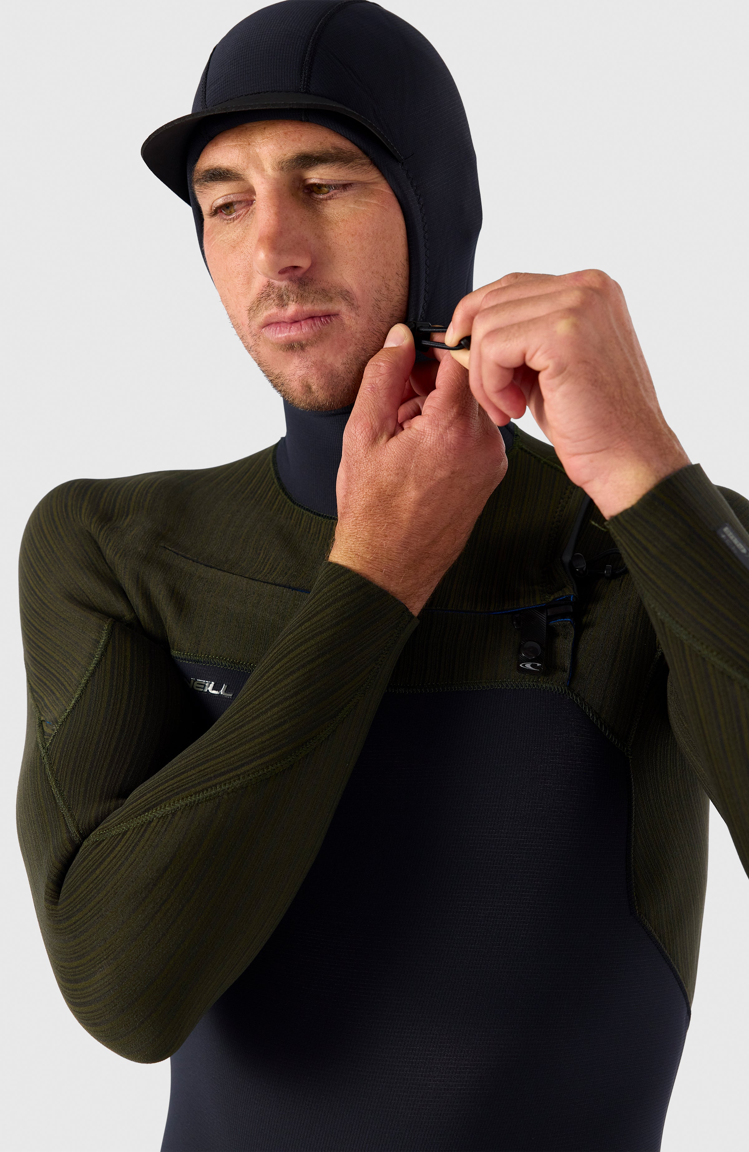 O'Neill Men Hyperfreak 5/4mm Chest Zip Full Wetsuit with Hood Men