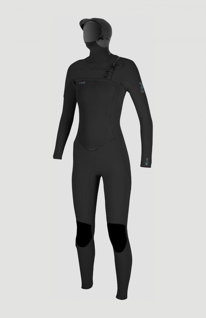 O'Neill Women Epic 6/5/4mm Chest Zip Full Wetsuit with Hood Women