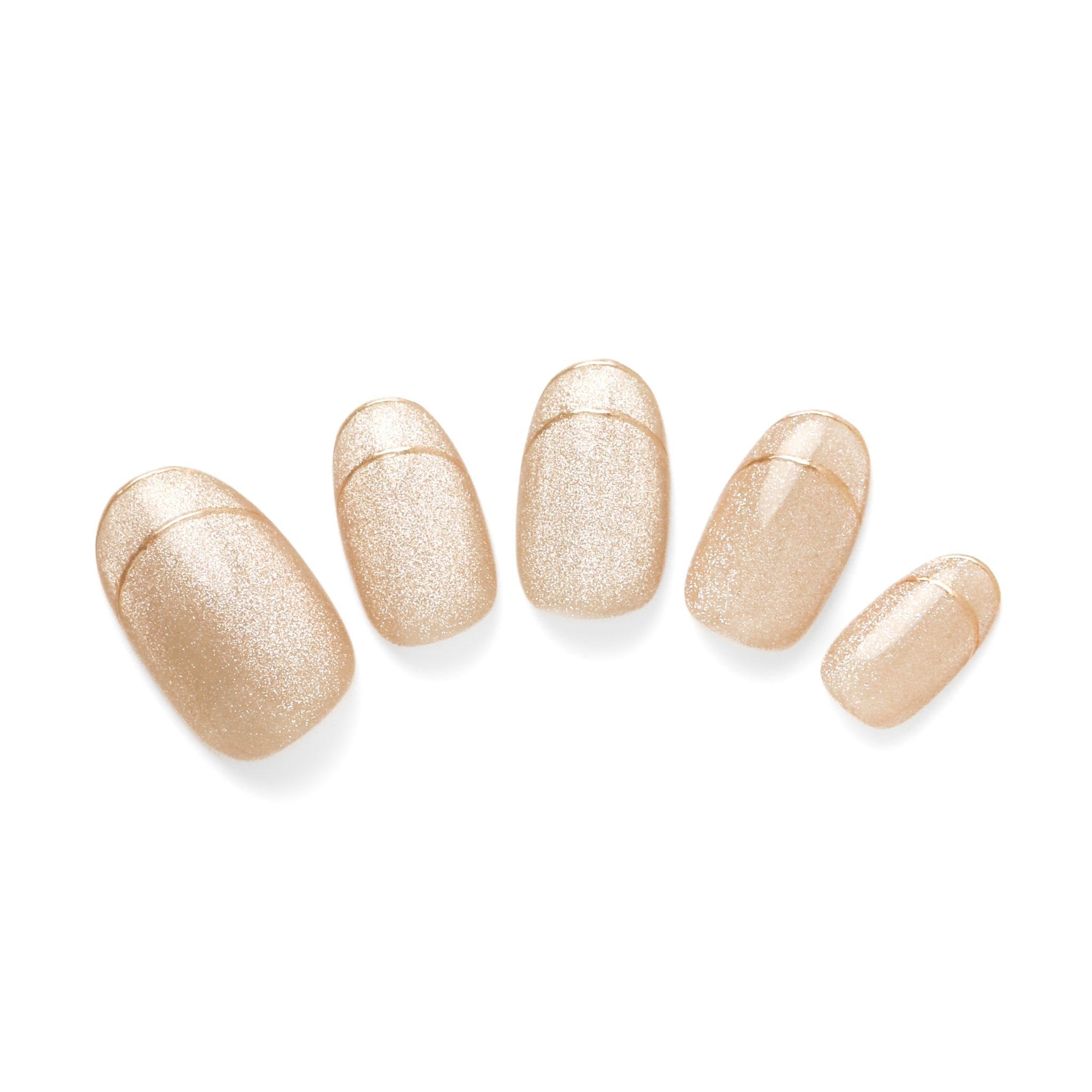 新品•未使用】エバーネイルK Champagne Sparkleネイルチップ Champagne