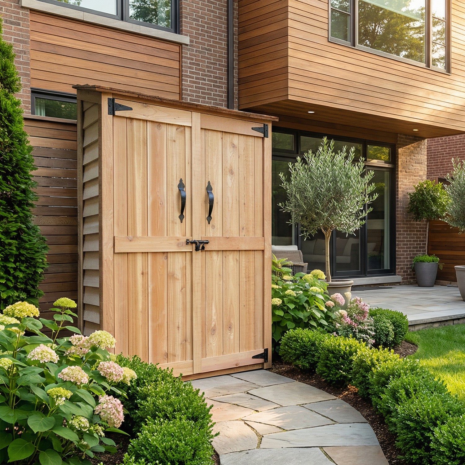 4' x 2' Garden Chalet Shed - Eartheasy