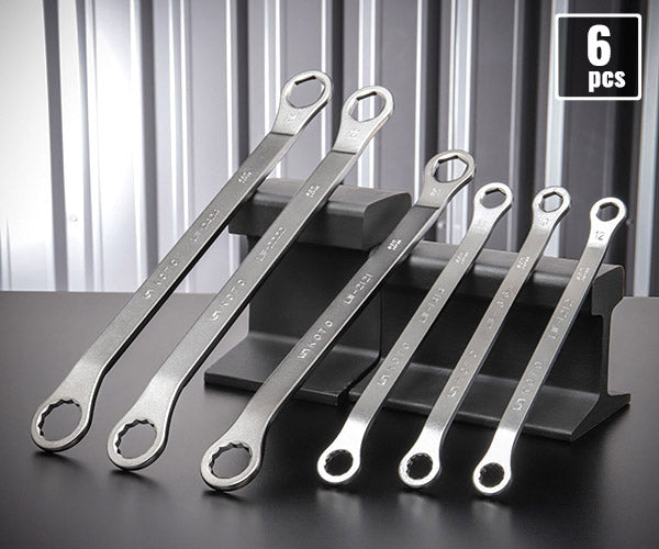 KOTO 6角x12角 極薄めがねレンチセット LW-6100 なめにくい六角と早