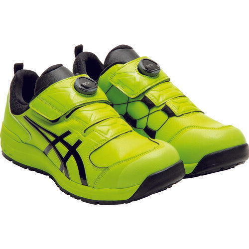 アシックス 安全靴 ウィンジョブCP307 BOAネオンライム×ブラック ASICS