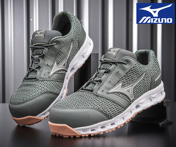 ミズノ 安全靴 オールマイティ VH11L カーキー×シルバー F1GA220436