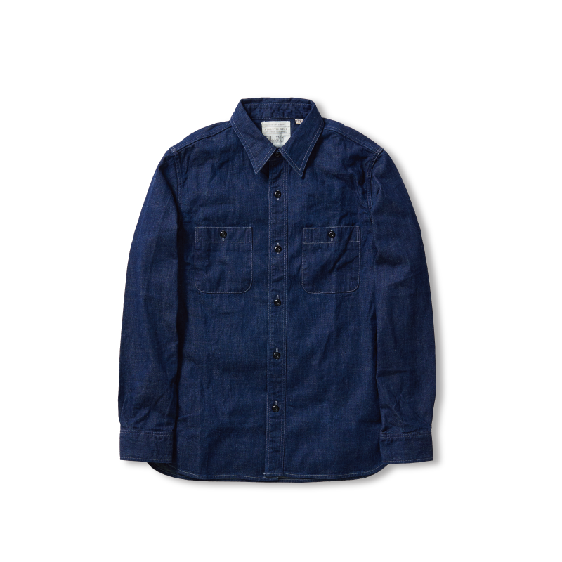 4890-19 - Denim Work Shirt - – FULLCOUNT