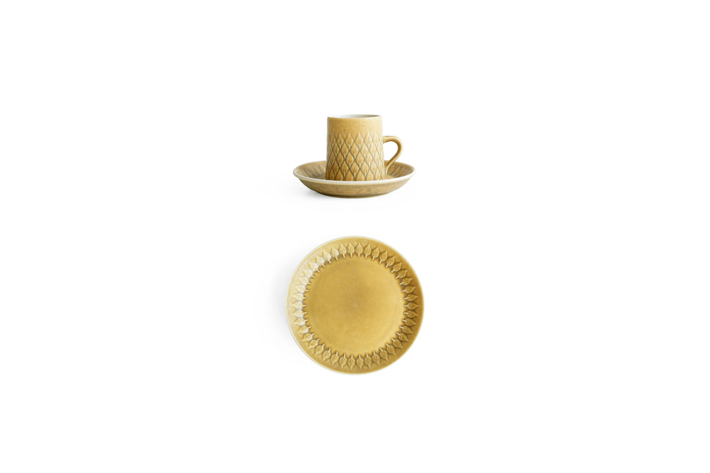 イェンス・クイストゴー レリーフ ティーカップ＆ソーサー プレート