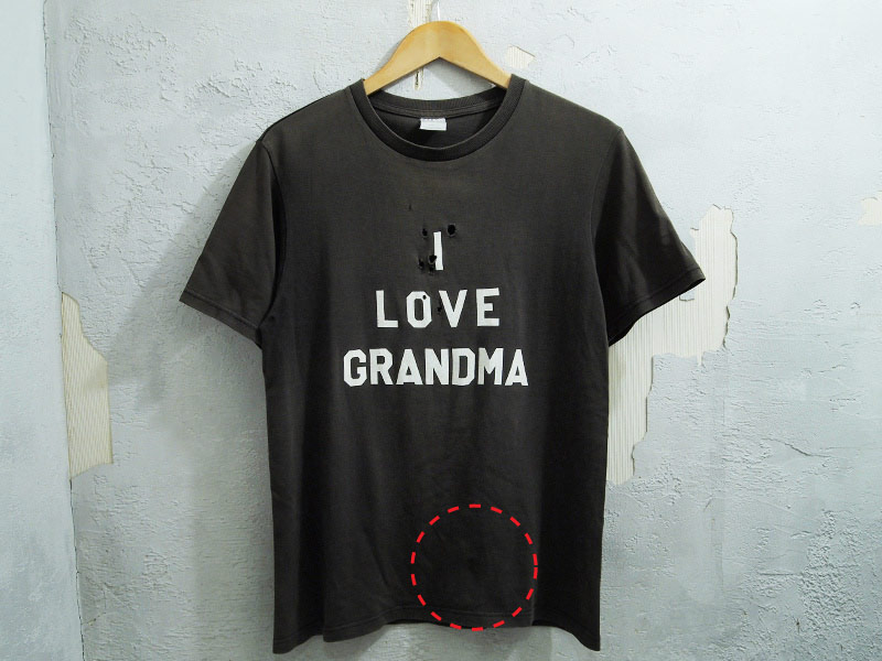 NUMBER(N)INE 'I LOVE GRANDMA'Tシャツ NUMBER NINE ナンバーナイン 黒