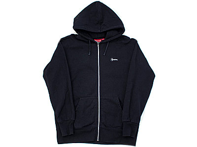 Supreme 'スクリプトロゴ刺繍'ジップアップパーカー フードロゴ