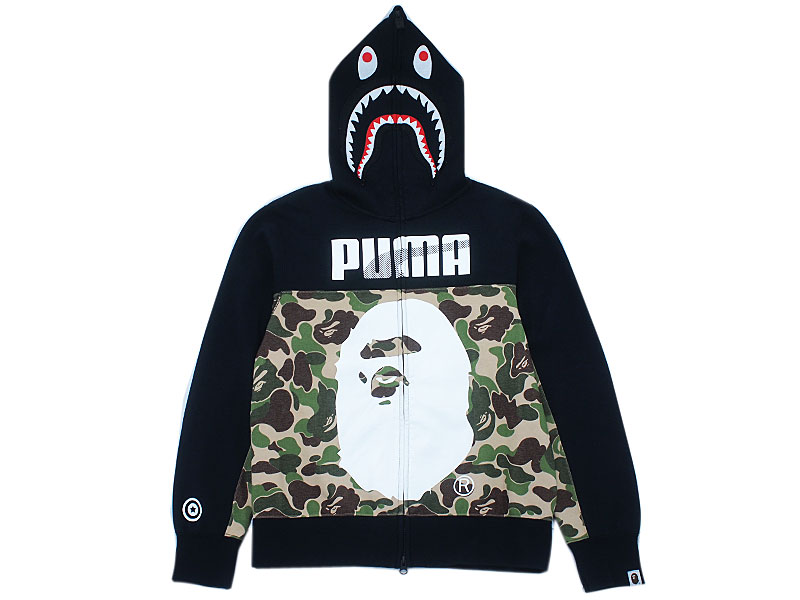 A BATHING APE×PUMA 'SHARK FULL ZIP HOODIE'シャークパーカー プーマ