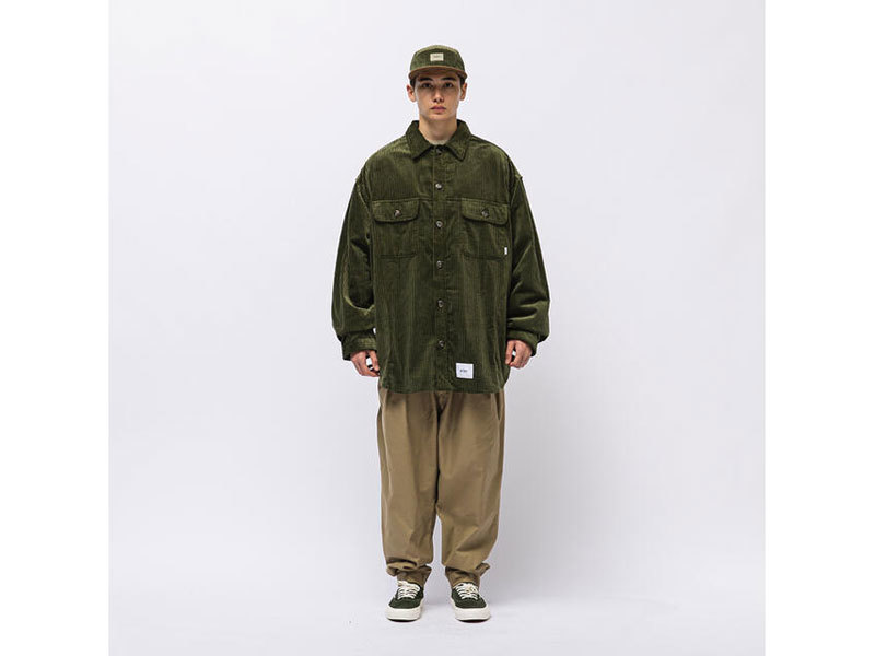 WTAPS 'WCPO / LS / COTTON .CORDUROY'コーデュロイシャツ オーバー