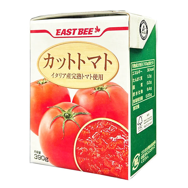 EASTBEE カット トマト 390g ( テトラパック ) [ 4984183030282 ] | A