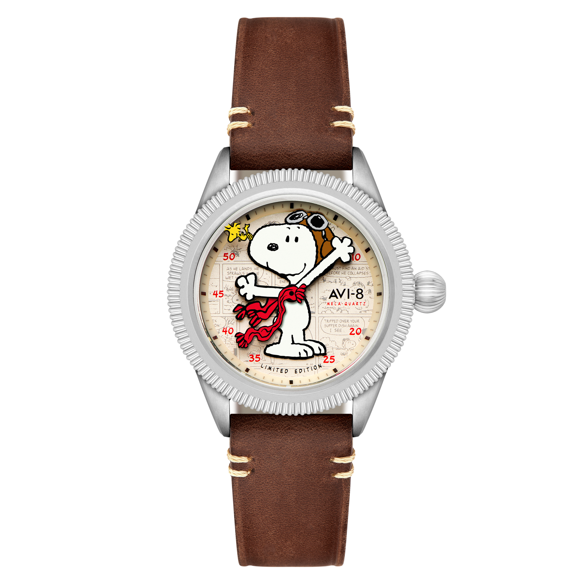 Camel Brown | Flyboy Airmaster 40 Meca-Quartz Peanuts Snoopy
