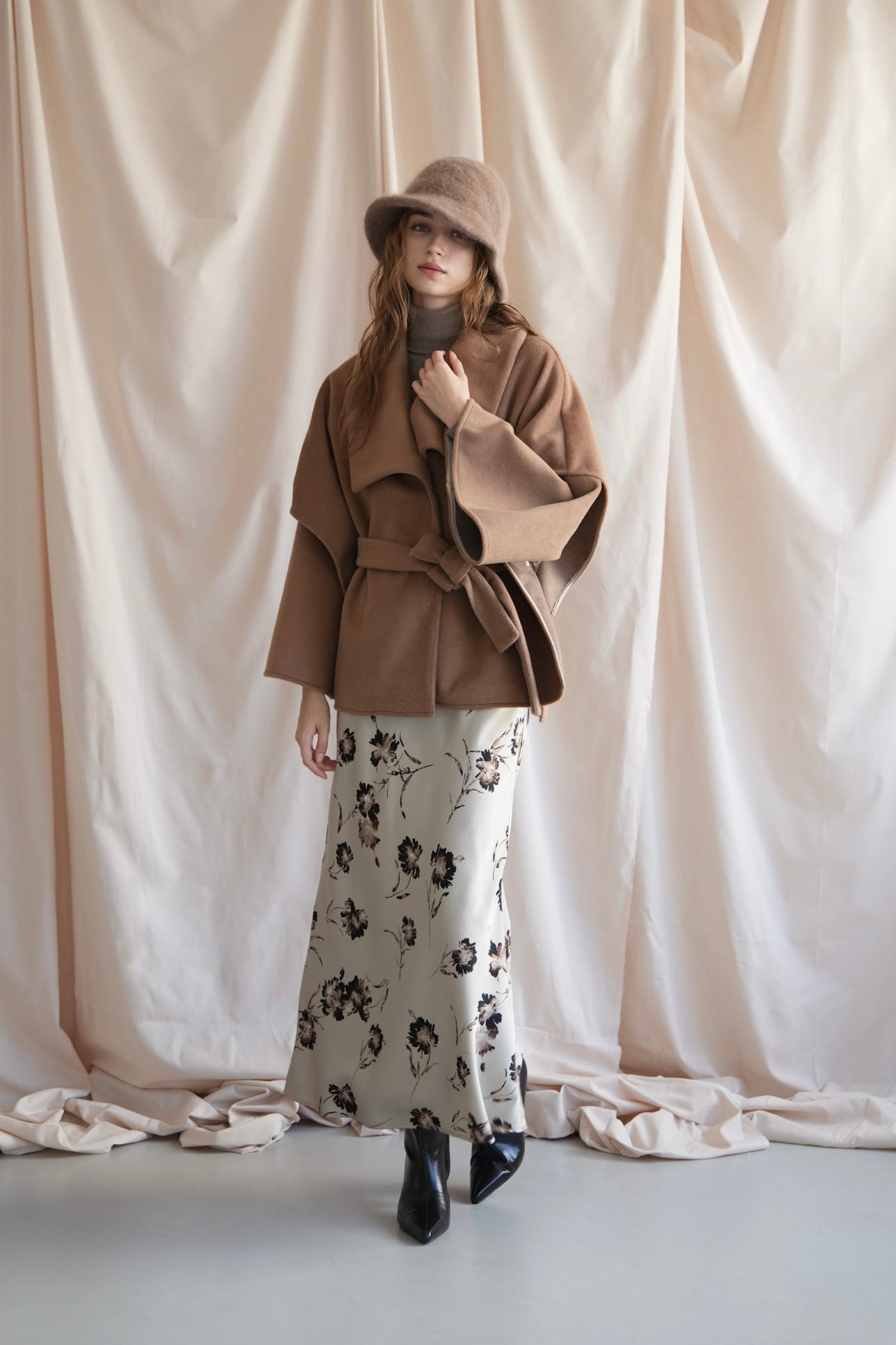 flare cape coat – Acka online store