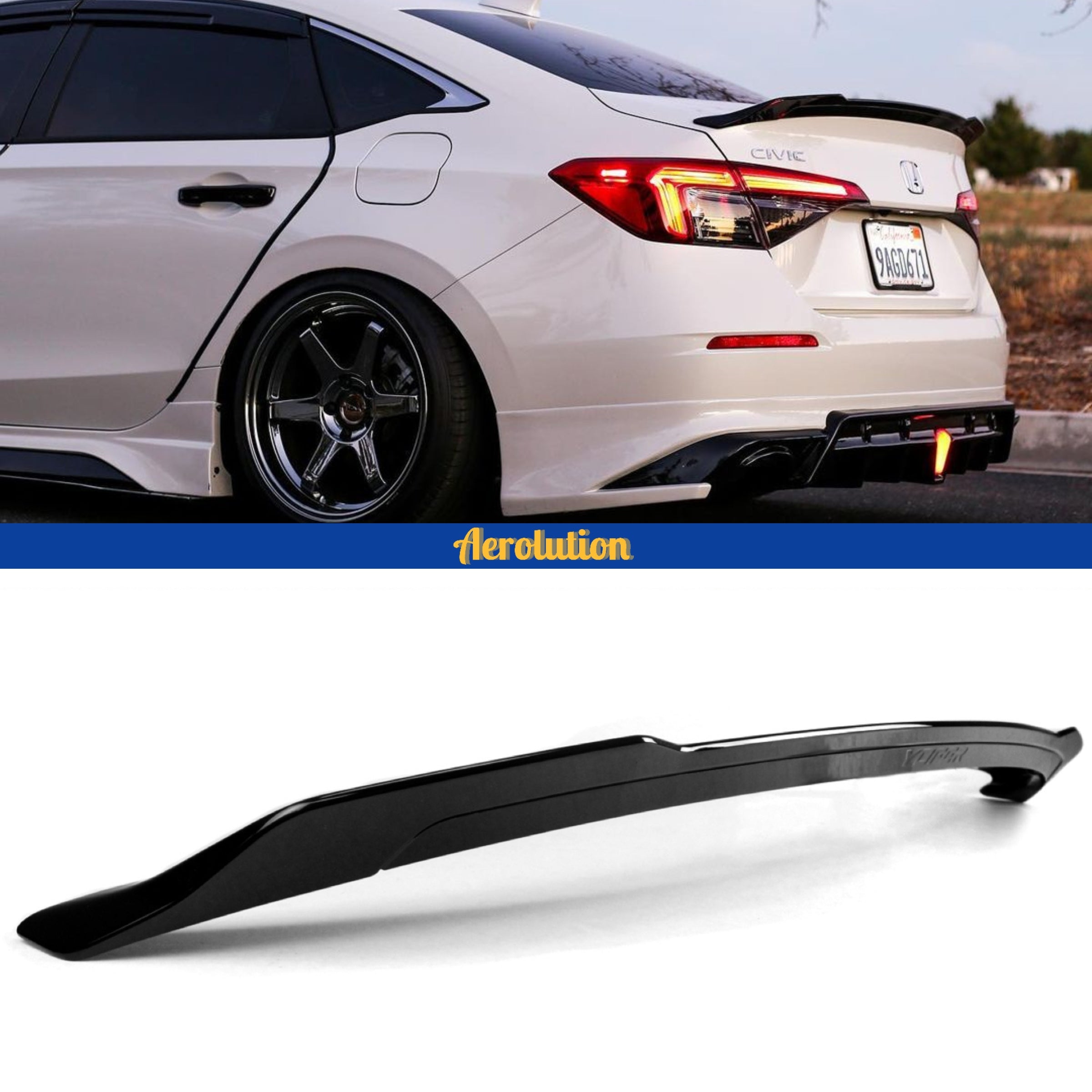 2022-2024 Honda Civic Sedan Yofer V1 Trunk Spoiler – Aerolution