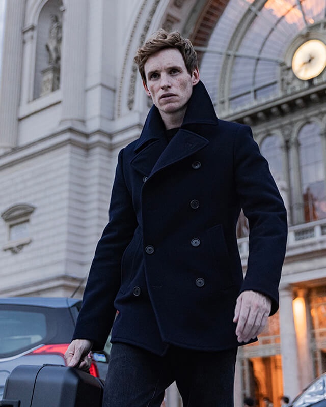 The Day of the Jackal Eddie Redmayne Black Coat – AlexGear