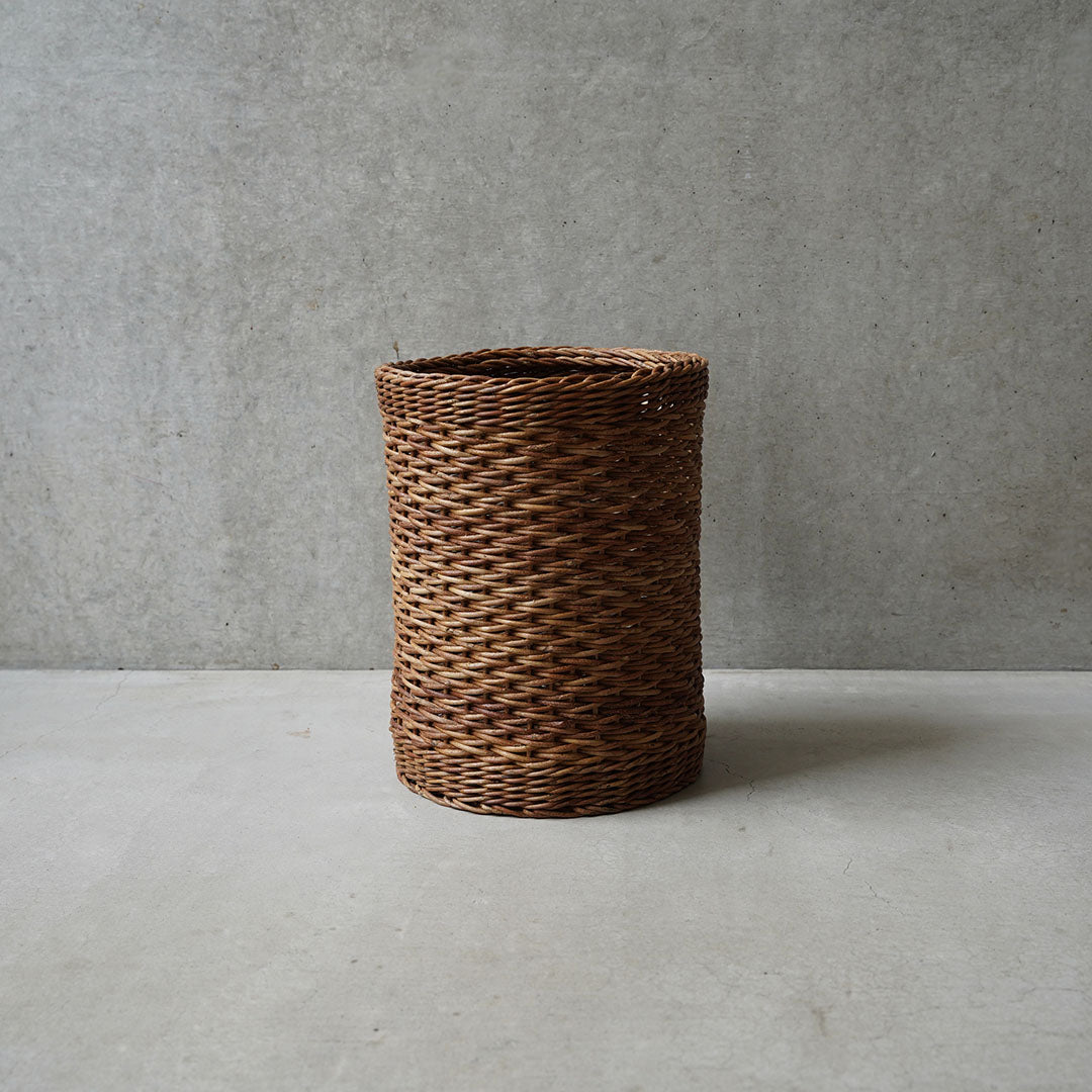 宮本工芸 あけび蔓 円筒くず入れ 大 - アメノイエ