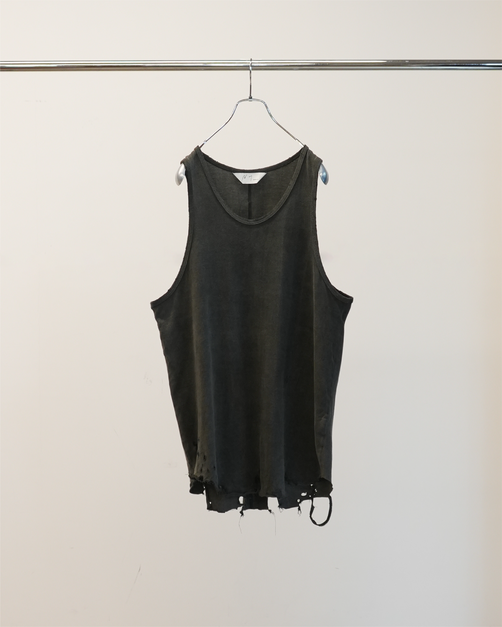 DAMAGE TANK TOP(BLACK) – ANCELLM