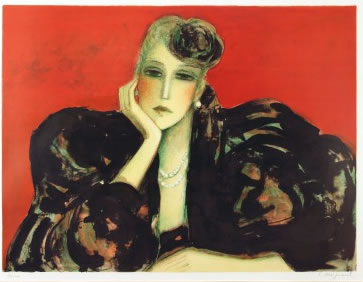 カシニョール「THE BLUE BIKE」リトグラフ -探している絵画の情報を