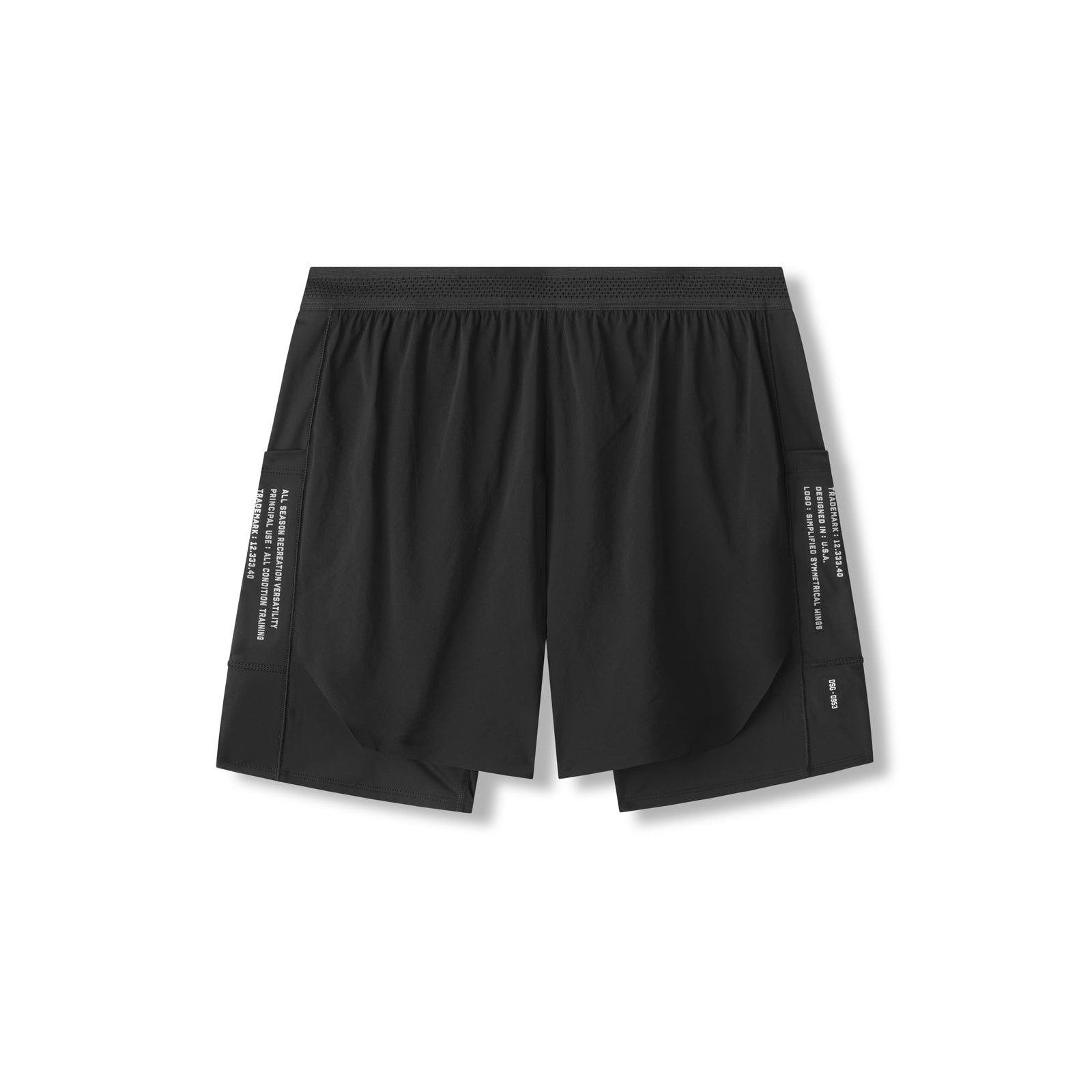 0953. Aerotex™ Hybrid Liner Short - Black/Black – ASRV