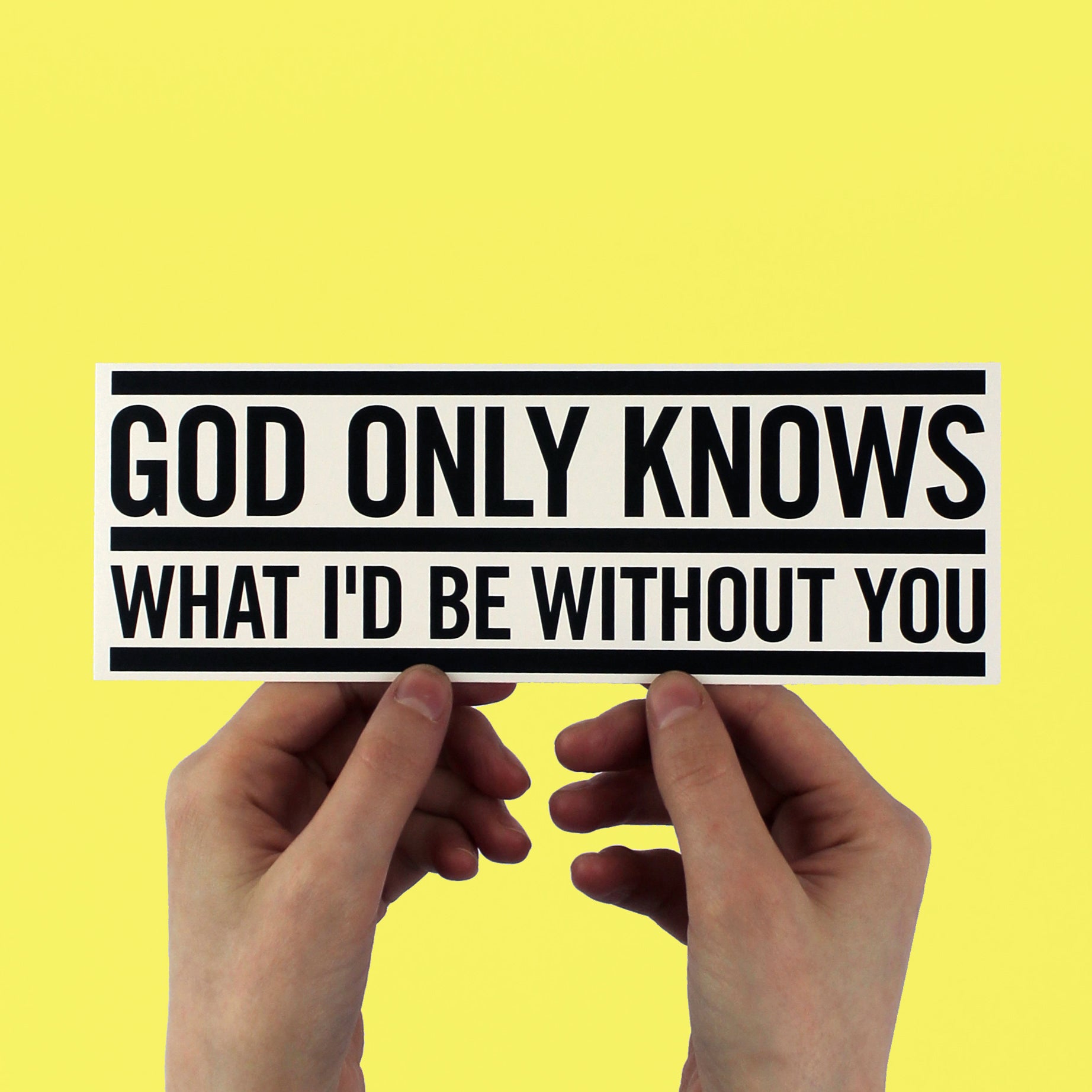 Beach Boys 'God Only Knows' Lyric Sticker – Bump Sticker