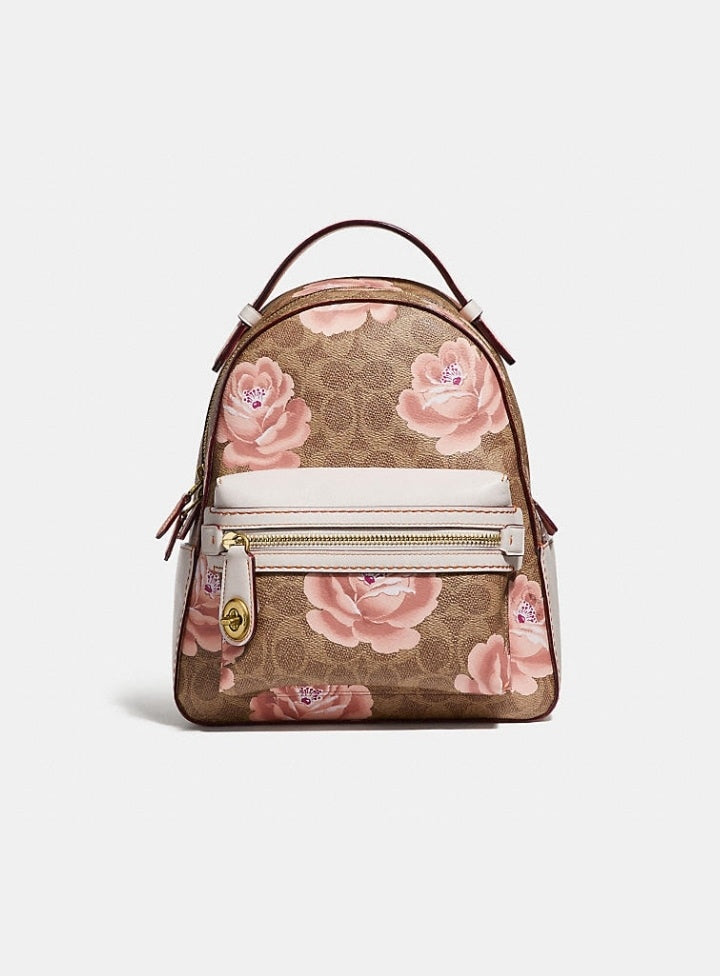 Coach 30954 Campus Backpack 23 In Signature Rose Print – Balilene