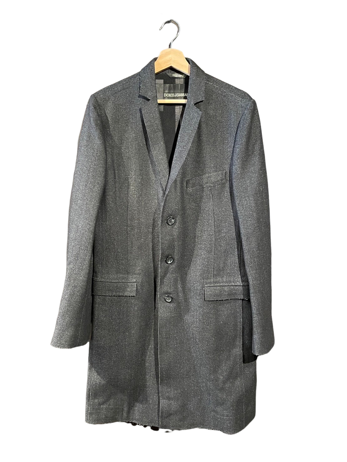 ドルチェ＆ガッバーナ ダブルブレスト ツイード チェスターコート