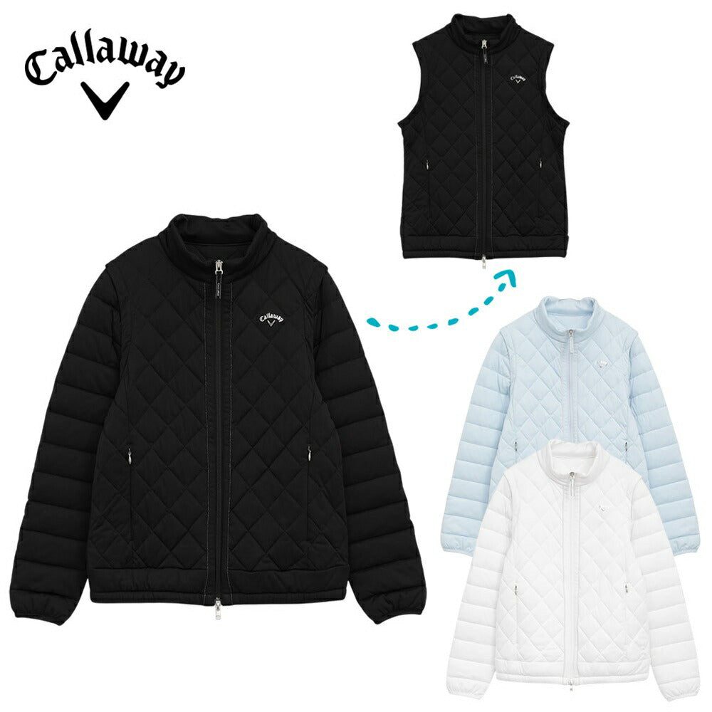 Callaway スターストレッチ袖取り外し中綿ブルゾン 25FW C25215202