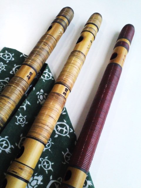 篠笛 蘭情管 唄用（ドレミ）朱総藤巻 八本調子 篠笛 蘭情管 唄用