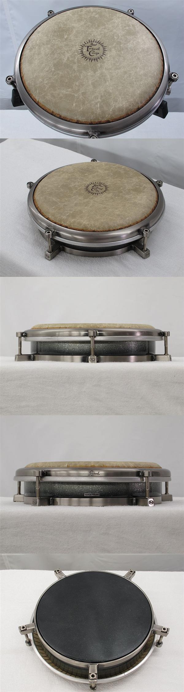 Pearlトラベルコンガ スタンド＆チューニングレンチ付 Pearlトラベル