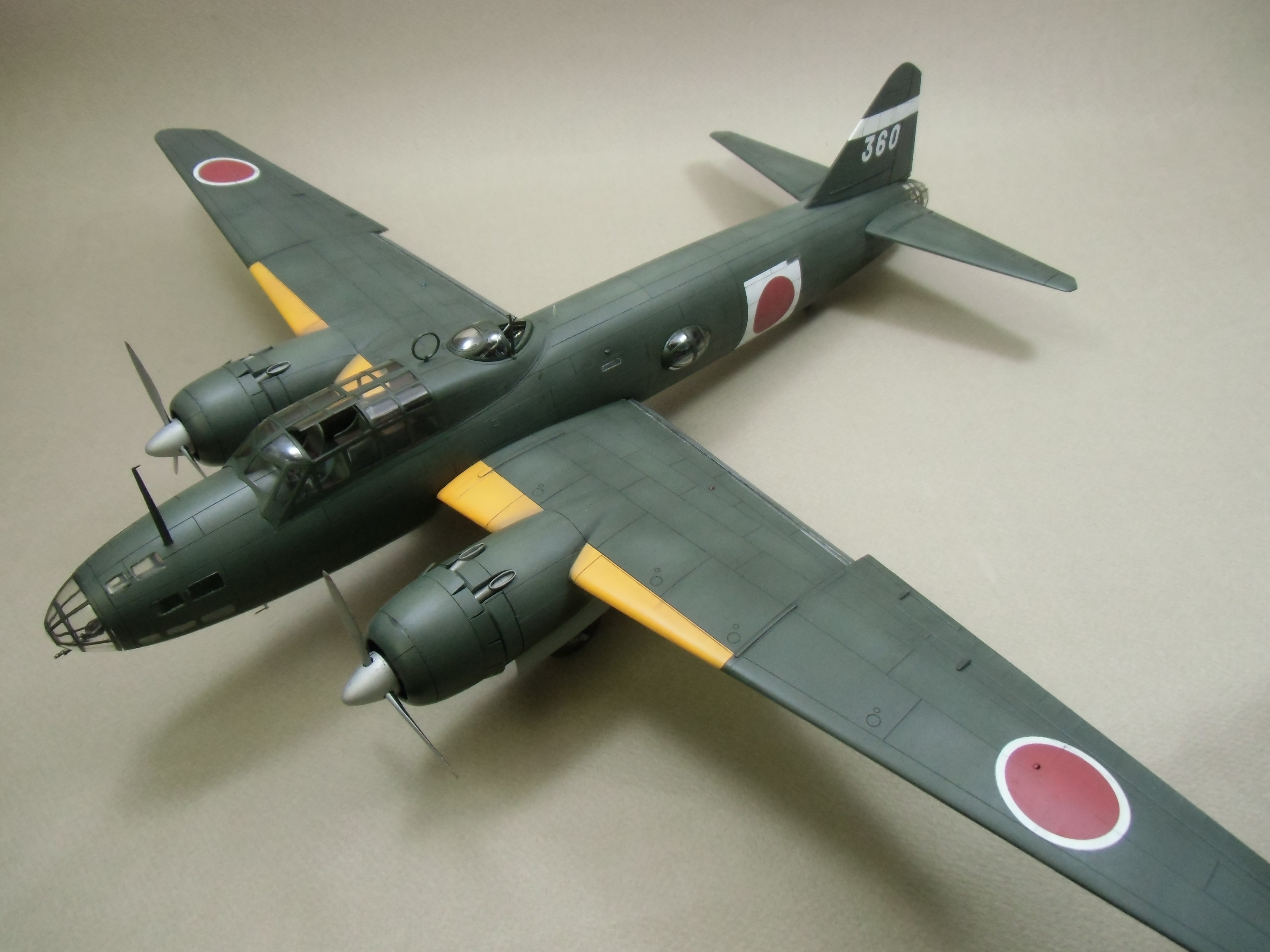 1/48 一式陸上攻撃機 完成品 一式陸上攻撃機 リアルモーターライズ完成